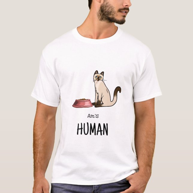 Camiseta de gato siamés (Anverso)