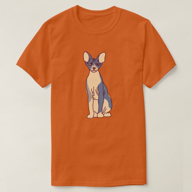 Camiseta de gato siamesa (Diseño del anverso)