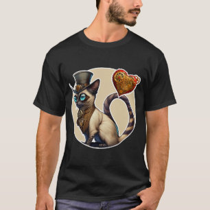 Camiseta de gato siamesa