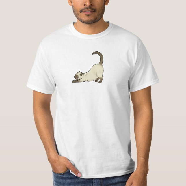 Camiseta de gato siamesa (Anverso)