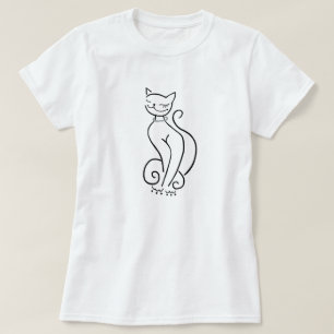 Camiseta de Gato Sofisticado
