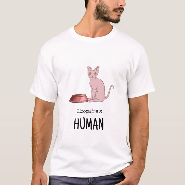 Camiseta de gato Sphynx (Anverso)