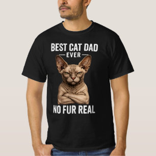 Camiseta de Gato Sphynx Mejor Papá Gato del Mundo