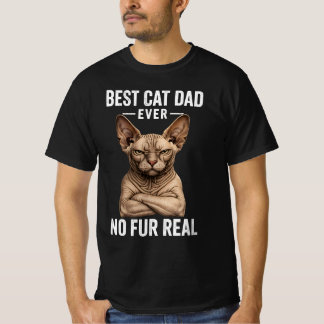 Camiseta de Gato Sphynx Mejor Papá Gato del Mundo