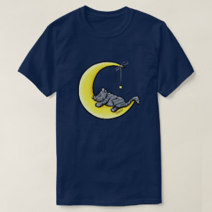 Camiseta de gato tabby de amor lunar