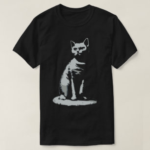 Camiseta de gato teatral
