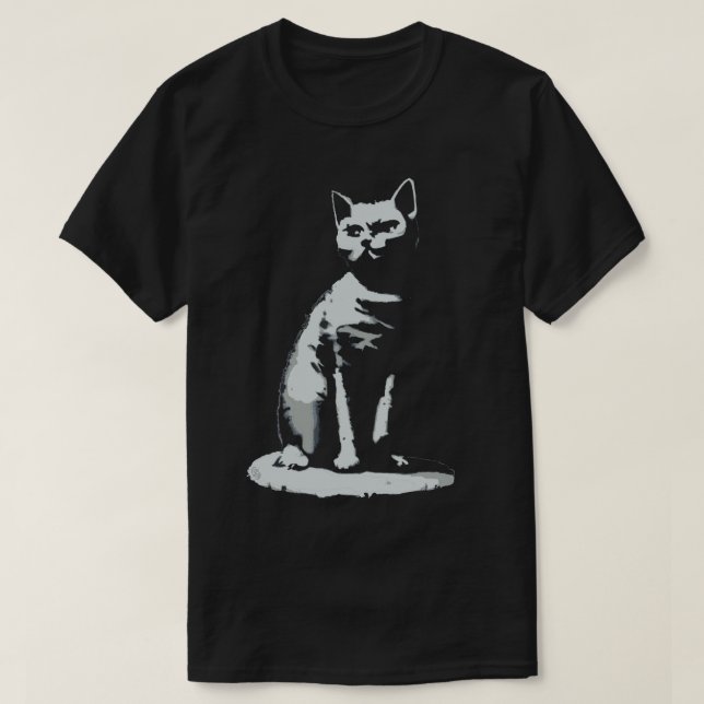 Camiseta de gato teatral (Diseño del anverso)