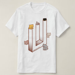 Camiseta de gato - Tridente imposible de ilusión ó