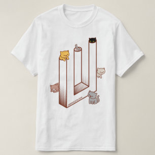 Camiseta de gato - Tridente imposible de ilusión ó