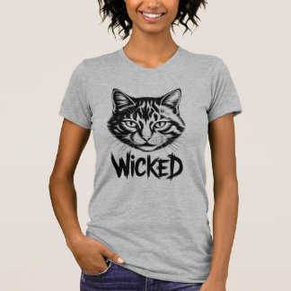Camiseta de gato “Wicked” para mujeres – Gráfica l