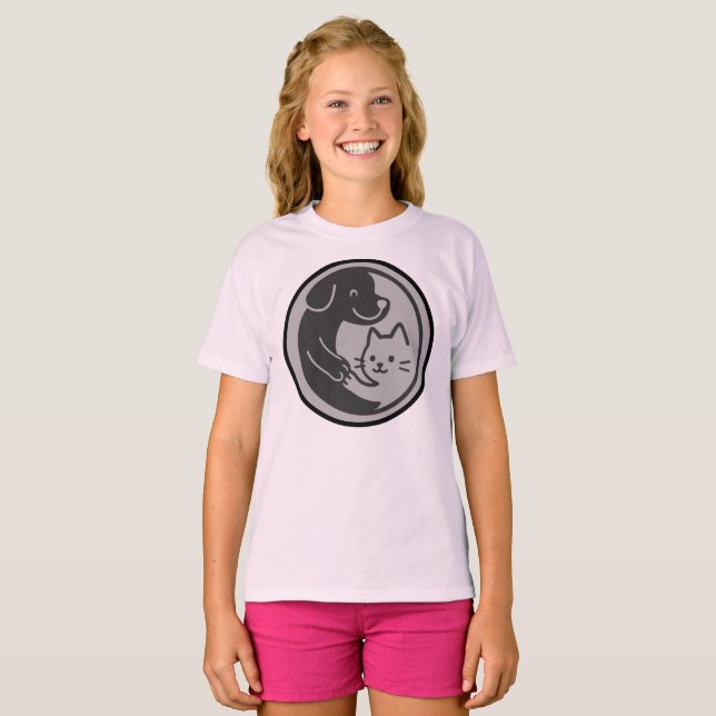 Camiseta de gato y perro (Anverso completo)