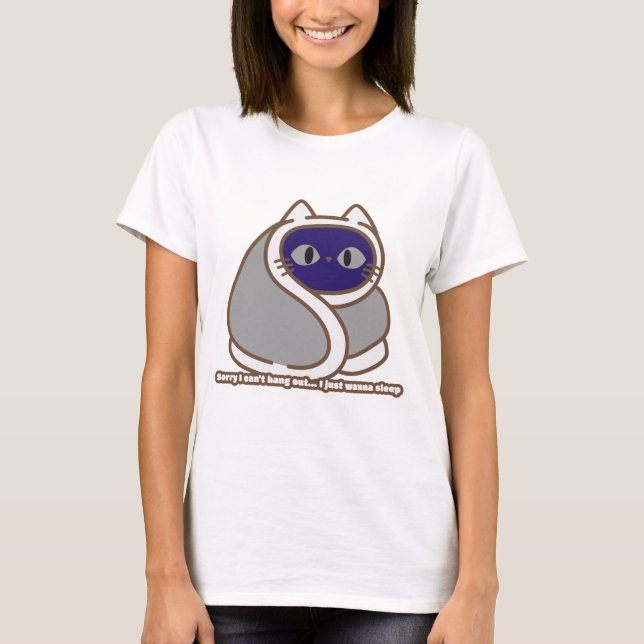 Camiseta de gatos divertida (Anverso)