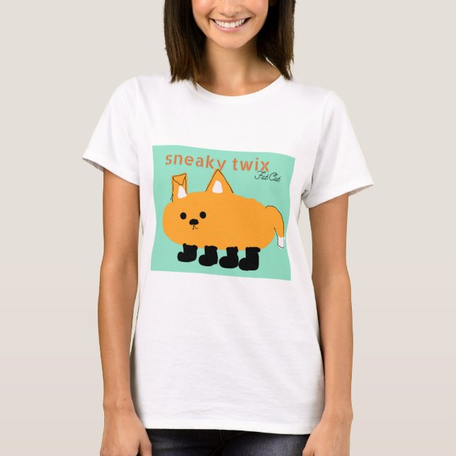 Camiseta de gatos gordos (Anverso)