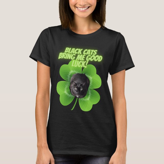 Camiseta de gatos negros (Anverso)