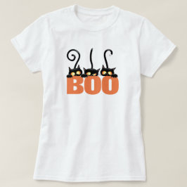 Camiseta de Gatos Negros Espeluznantes