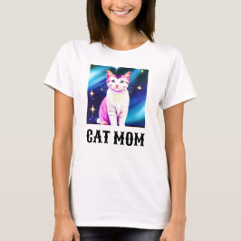 Camiseta de gatos, puede cambiar a foto de tu Masc