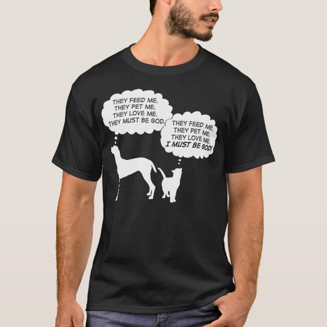 Camiseta de gatos y perros (Anverso)
