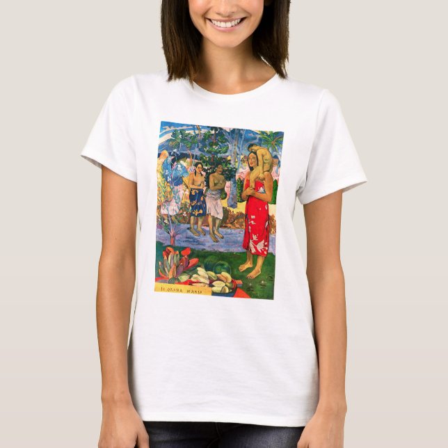Camiseta de Gauguin Ia Orana Maria (Anverso)