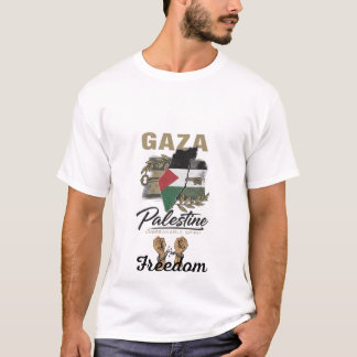 Camiseta De Gaza al mundo: la fuerza vive aquí