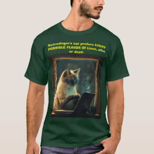 Camiseta de geek de los gatos de Schrödingers