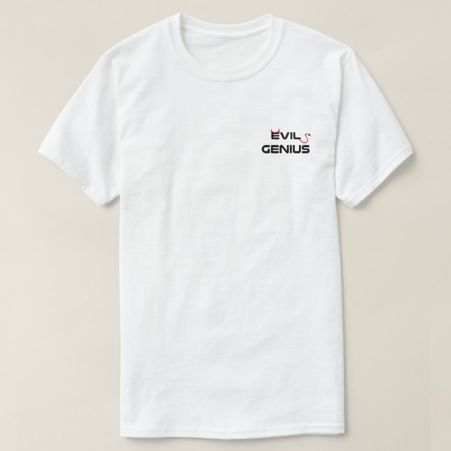 Camiseta de Genio del Mal (Diseño del anverso)