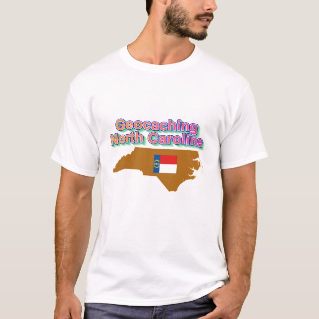 Camiseta de Geocaching Carolina del Norte (Anverso)