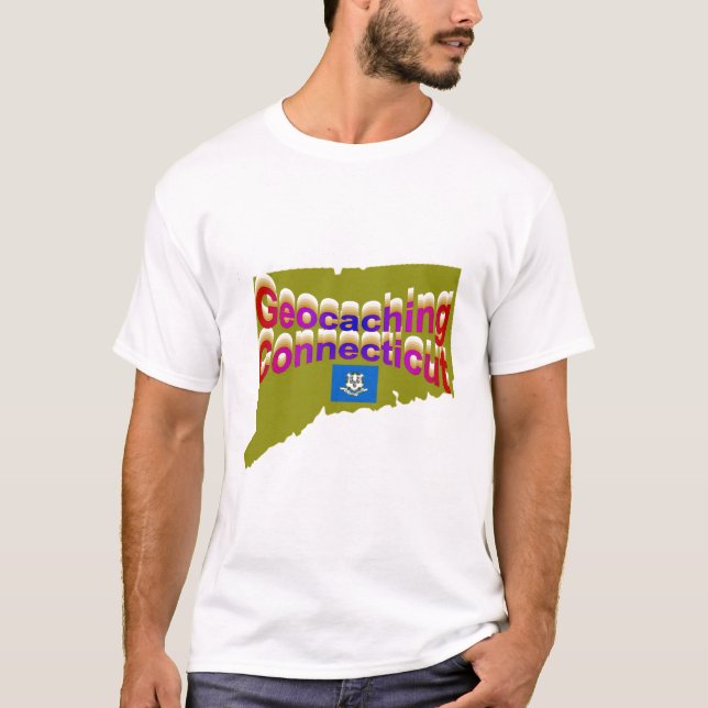 Camiseta de Geocaching Connecticut (Anverso)