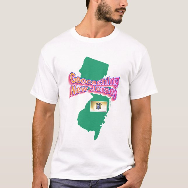 Camiseta de Geocaching New Jersey (Anverso)
