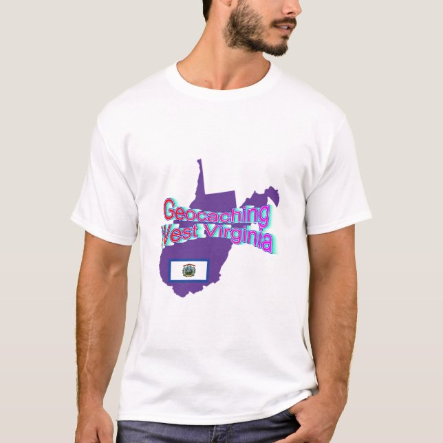 Camiseta de Geocaching Virginia Occidental (Anverso)