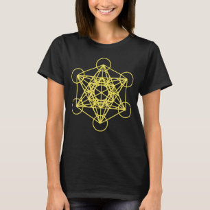 Camiseta De Geometría Sagrada Del Cubo Metatrón