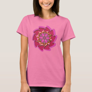 Camiseta de geometría sigue tu corazón