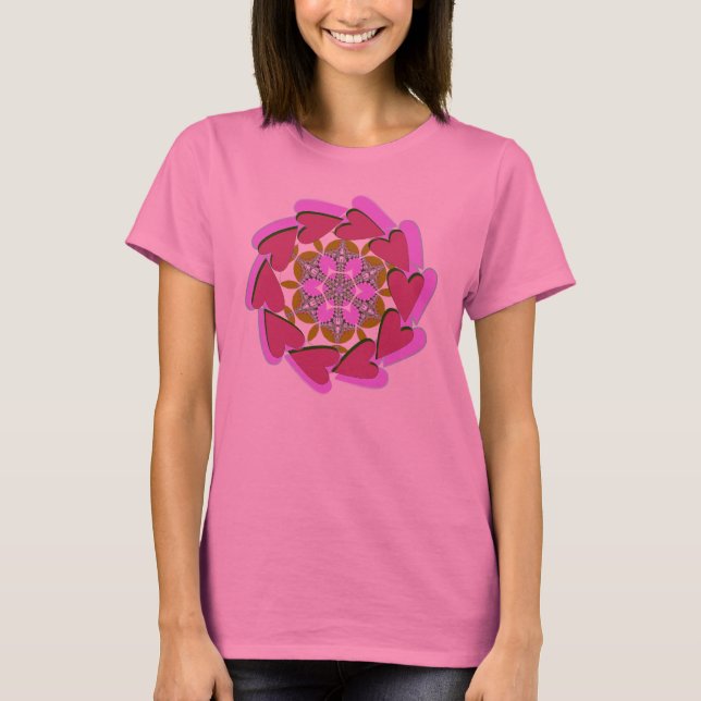Camiseta de geometría sigue tu corazón (Anverso)