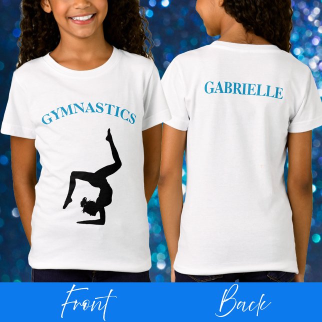 Camiseta de gimnasia para Chicas personalizada (Gymnastics T-Shirt for Girls Personalized)