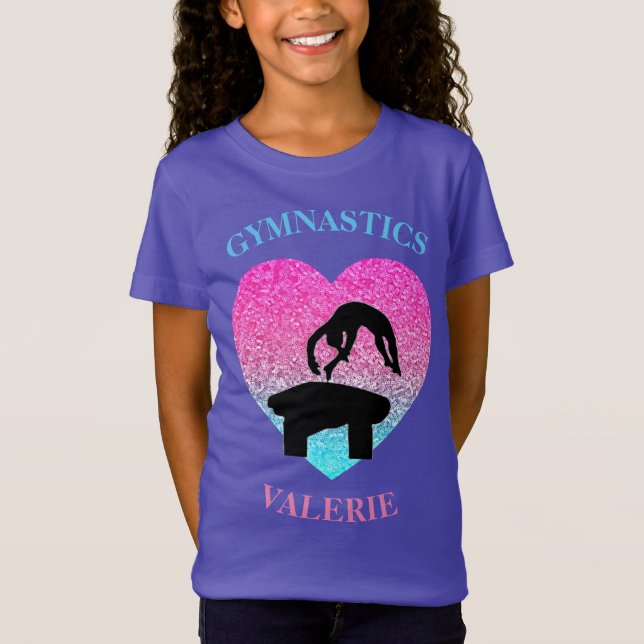 Camiseta de gimnasia para gimnastas chicas - Bóved (Anverso)