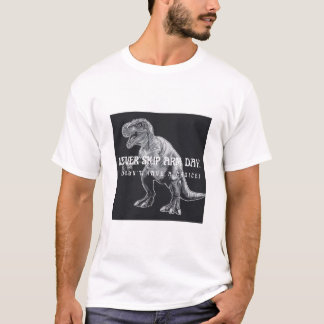 Camiseta de Gimnasio de T-Rex Divertido Nunca Salt
