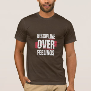 Camiseta de Gimnasio Disciplina Sobre Sentimientos