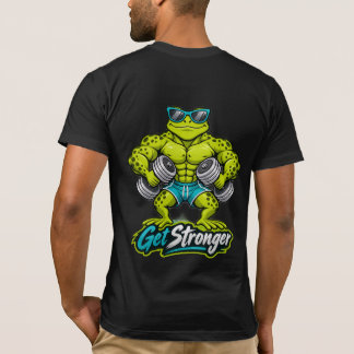 Camiseta de Gimnasio Get Stronger, Tee de Entrenam