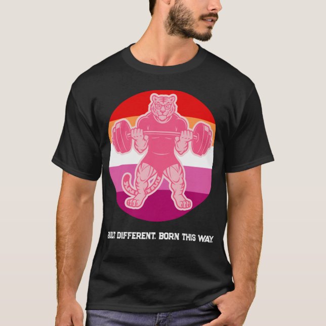Camiseta de Gimnasio Levantadora de Tigre Orgullo  (Anverso)
