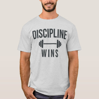 Camiseta de Gimnasio para Hombres Disciplina Gana
