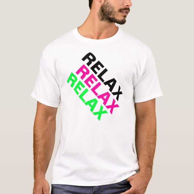 Camiseta de Gimnasio Relajante Fluro 80s (Anverso)