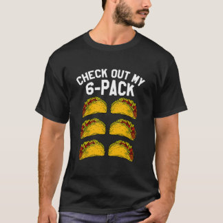 Camiseta de Gimnasio Tacos Mexicanos 6 Pack Fitnes