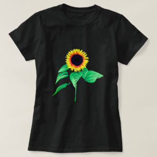 Camiseta de girasol amarillo