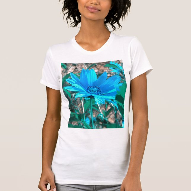 Camiseta de girasol azul silvestre (Anverso)
