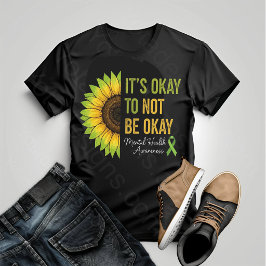 Camiseta de girasol de concienciación sobre la sal