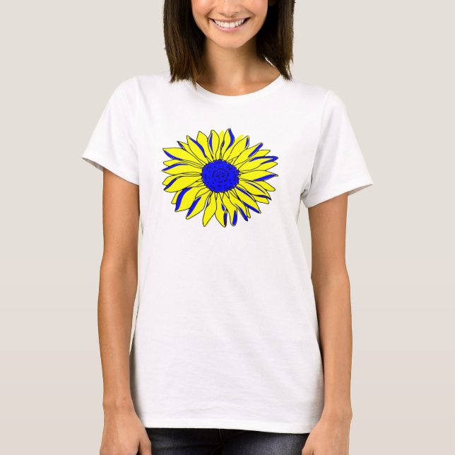 Camiseta de girasol de Ucrania (Anverso)