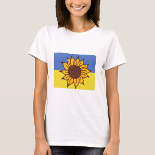 Camiseta de girasol de Ucrania