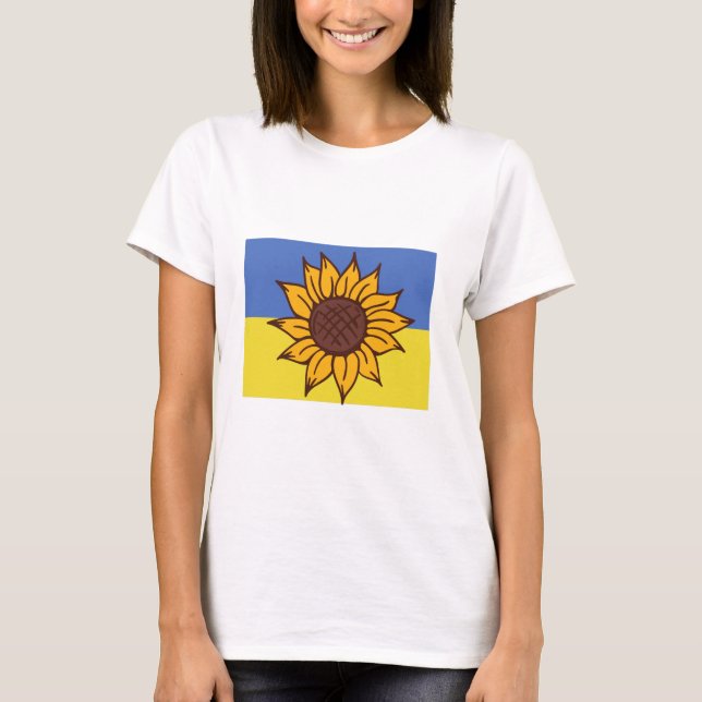 Camiseta de girasol de Ucrania (Anverso)