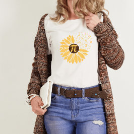 Camiseta de girasol feliz día del Pi