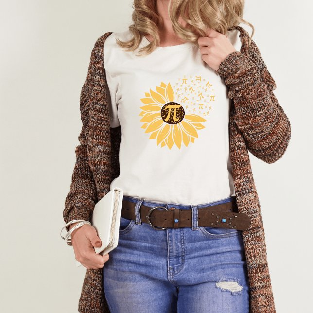 Camiseta de girasol feliz día del Pi (Subido por el creador)