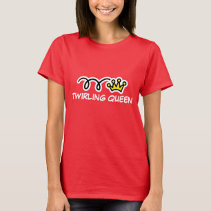 Camiseta de giro de la reina